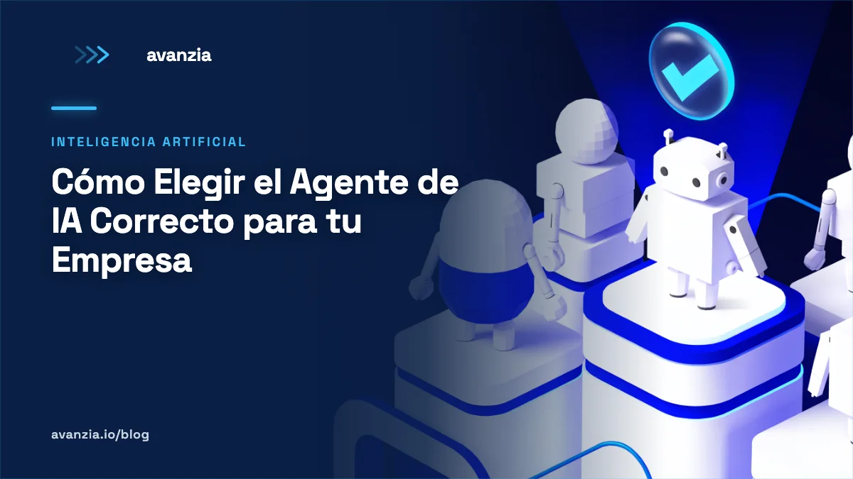 Ejecutivo eligiendo agente de IA para su empresa en México