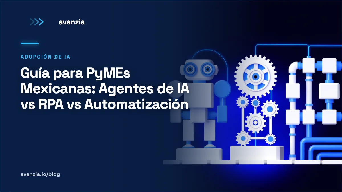 Ilustración de agentes de IA vs RPA vs scripts