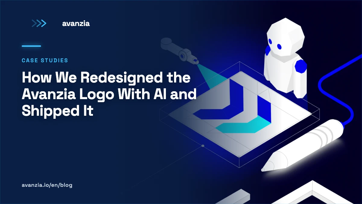 Avanzia.io Motion Trail logo — three chevrons with progressive opacity representing forward movement