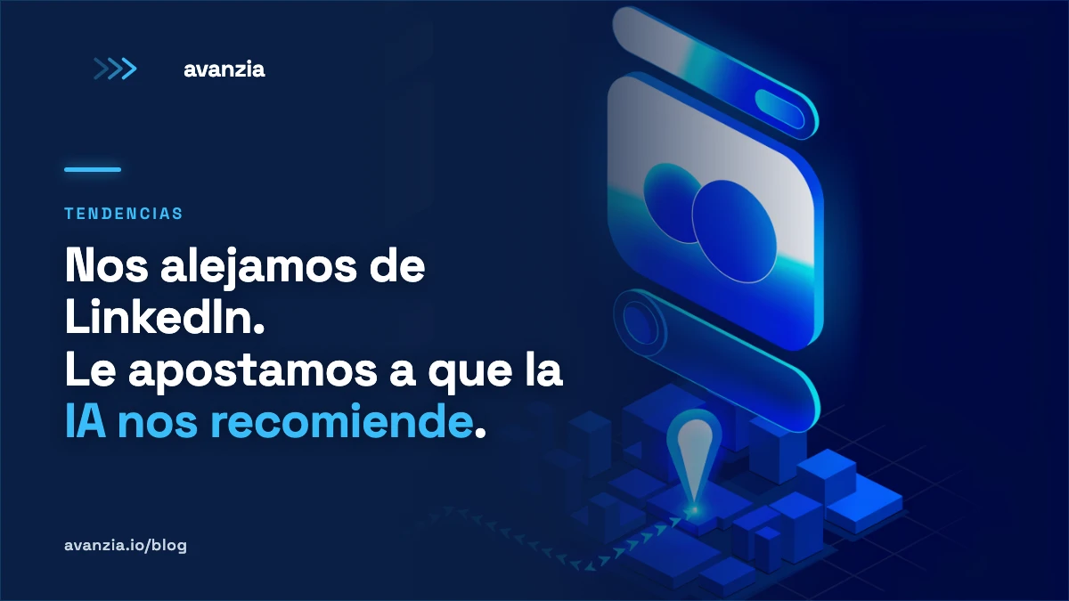 GEO en vez de LinkedIn: que la IA recomiende tu empresa Ilustración isométrica: un feed de redes sociales apagado a la izquierda y, a la derecha, un buscador de IA iluminado con un pin de ubicación sobre Puebla.