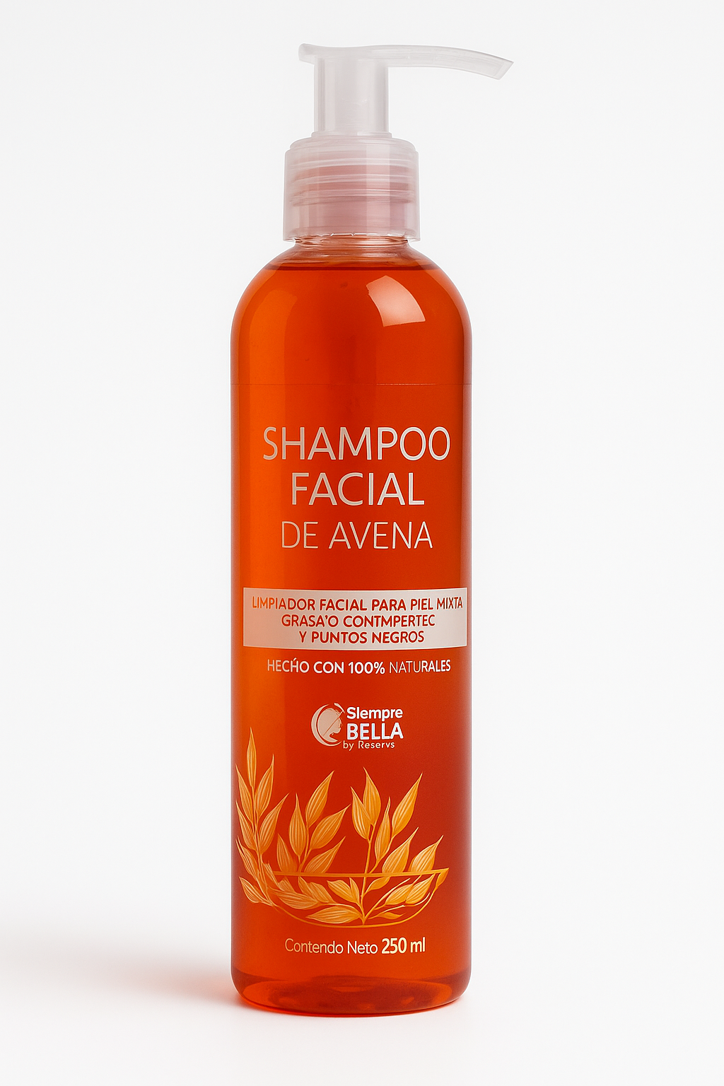 Shampoo facial de avena