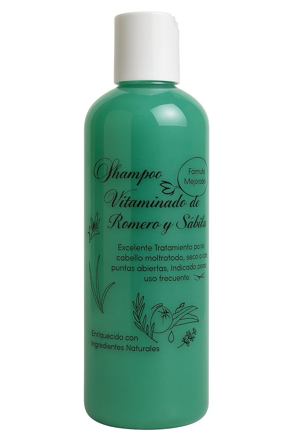 Shampoo capilar de romero con chile
