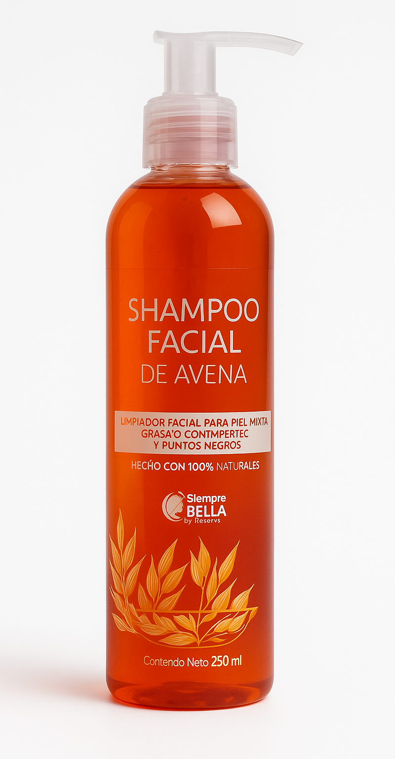 Shampoo facial de avena