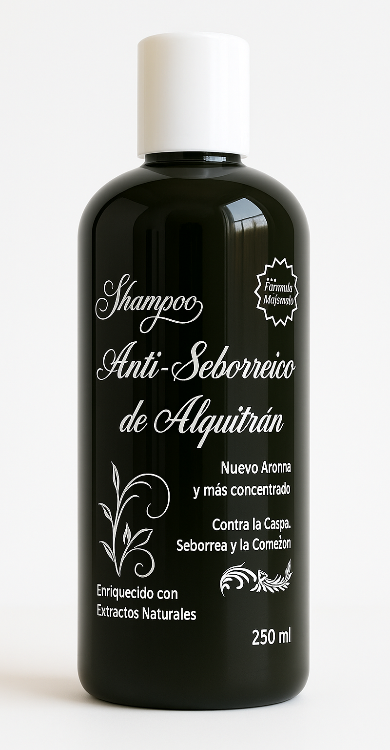 Shampoo capilar anti-seborreico de alquitrán