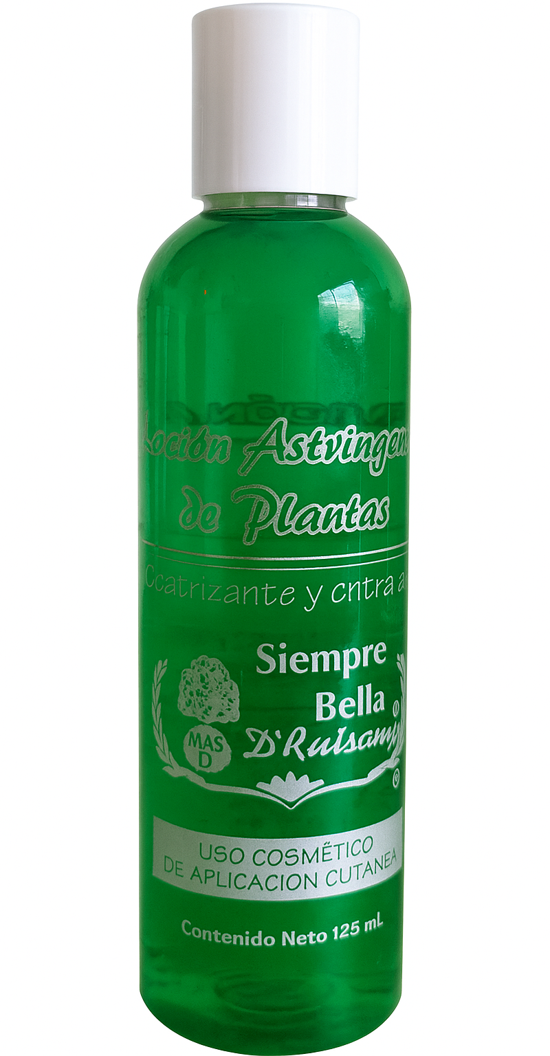 Loción astringente de plantas