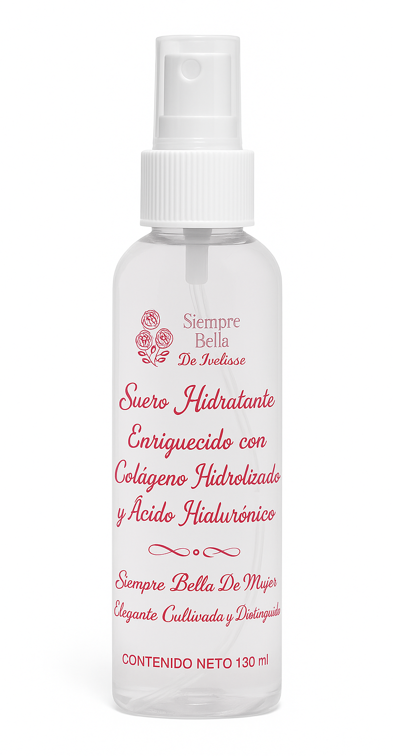 Suero hidratante facial con colágeno hidrolizado